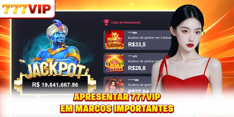 Apresentação do 777VIP em marcos importantes Apresentação do 777VIP em marcos importantes